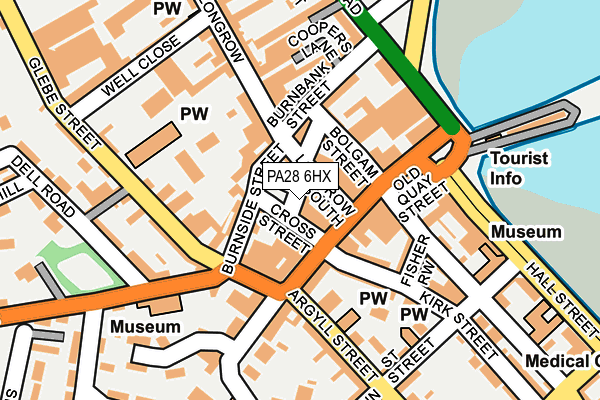 PA28 6HX map - OS OpenMap – Local (Ordnance Survey)