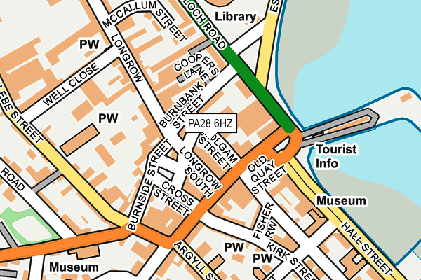 PA28 6HZ map - OS OpenMap – Local (Ordnance Survey)