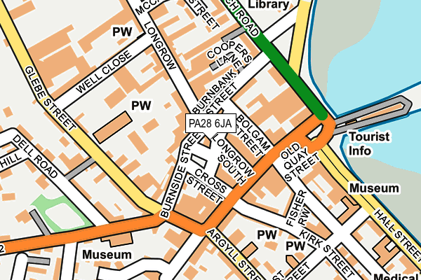 PA28 6JA map - OS OpenMap – Local (Ordnance Survey)