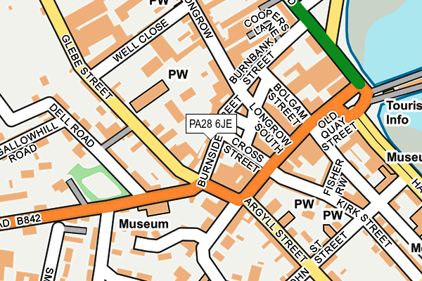 PA28 6JE map - OS OpenMap – Local (Ordnance Survey)