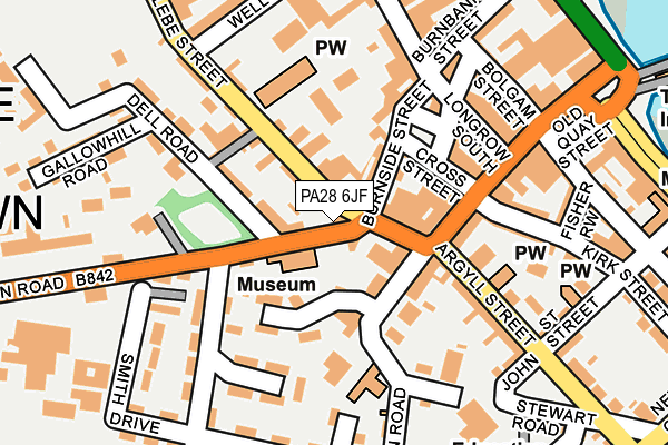 PA28 6JF map - OS OpenMap – Local (Ordnance Survey)