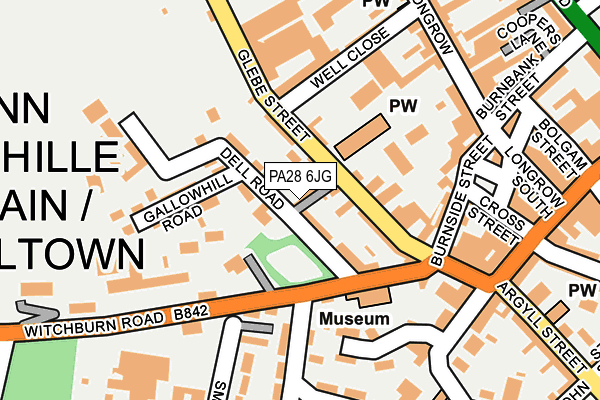 PA28 6JG map - OS OpenMap – Local (Ordnance Survey)