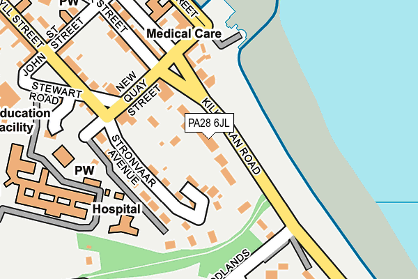 PA28 6JL map - OS OpenMap – Local (Ordnance Survey)