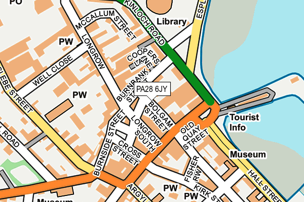 PA28 6JY map - OS OpenMap – Local (Ordnance Survey)