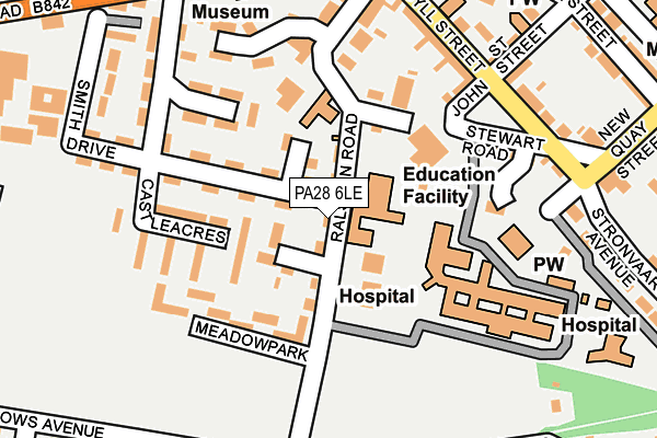PA28 6LE map - OS OpenMap – Local (Ordnance Survey)