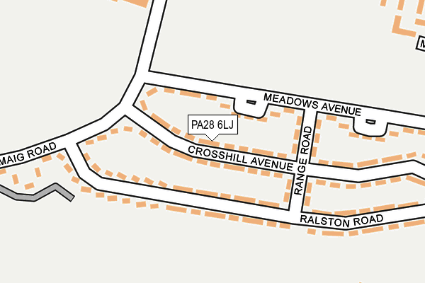 PA28 6LJ map - OS OpenMap – Local (Ordnance Survey)