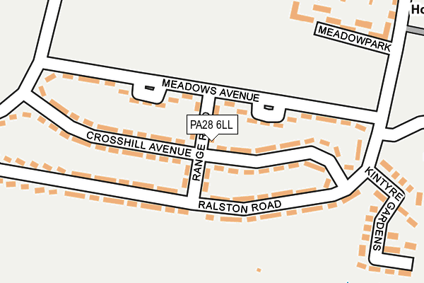 PA28 6LL map - OS OpenMap – Local (Ordnance Survey)