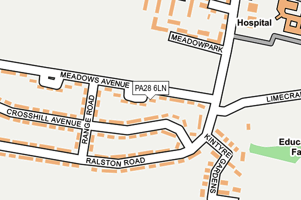 PA28 6LN map - OS OpenMap – Local (Ordnance Survey)