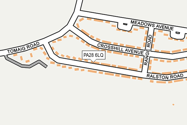 PA28 6LQ map - OS OpenMap – Local (Ordnance Survey)