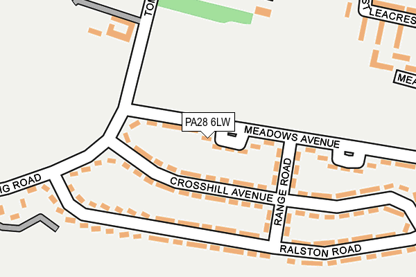 PA28 6LW map - OS OpenMap – Local (Ordnance Survey)