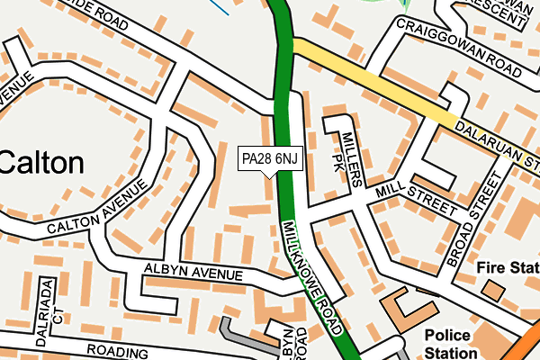 PA28 6NJ map - OS OpenMap – Local (Ordnance Survey)