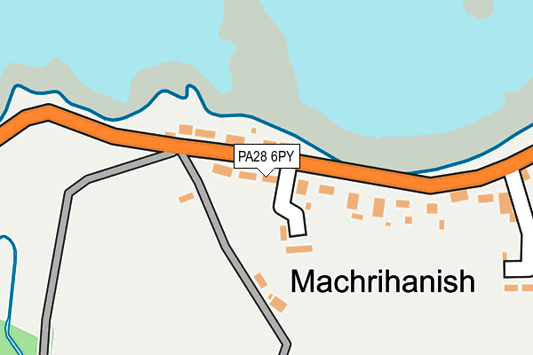 PA28 6PY map - OS OpenMap – Local (Ordnance Survey)