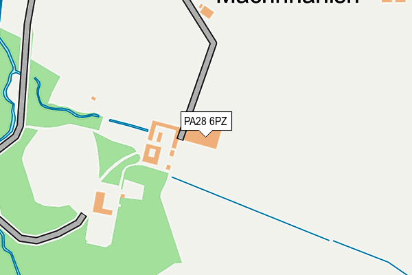 PA28 6PZ map - OS OpenMap – Local (Ordnance Survey)
