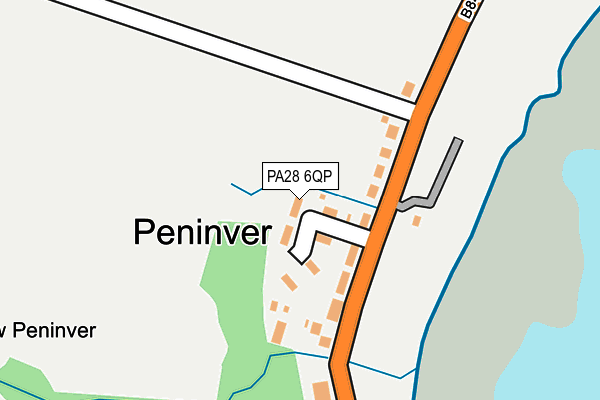 PA28 6QP map - OS OpenMap – Local (Ordnance Survey)
