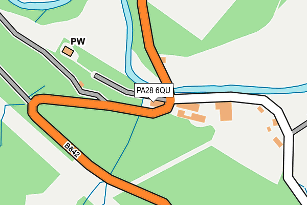 PA28 6QU map - OS OpenMap – Local (Ordnance Survey)