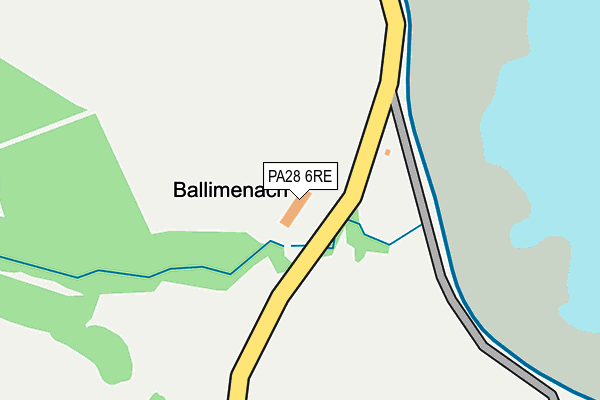 PA28 6RE map - OS OpenMap – Local (Ordnance Survey)