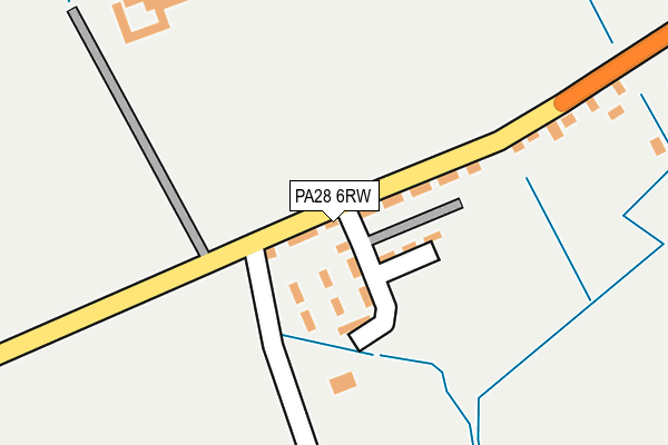 PA28 6RW map - OS OpenMap – Local (Ordnance Survey)