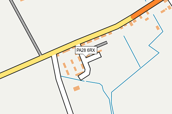 PA28 6RX map - OS OpenMap – Local (Ordnance Survey)