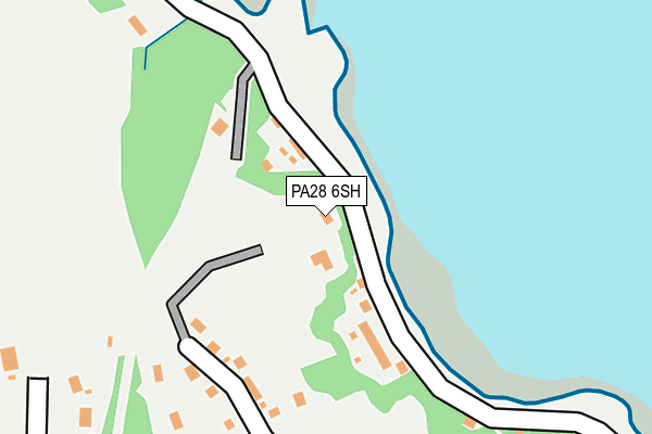 PA28 6SH map - OS OpenMap – Local (Ordnance Survey)