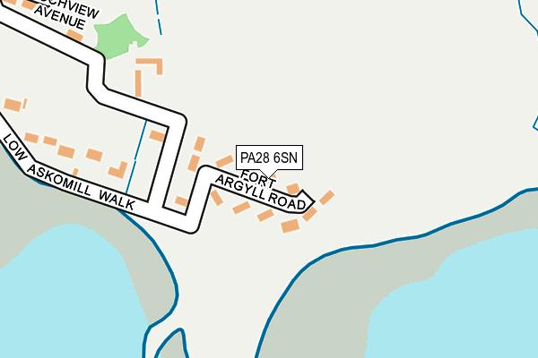 PA28 6SN map - OS OpenMap – Local (Ordnance Survey)