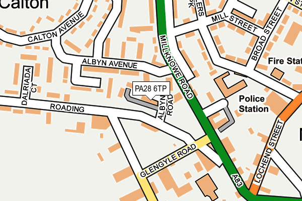 PA28 6TP map - OS OpenMap – Local (Ordnance Survey)