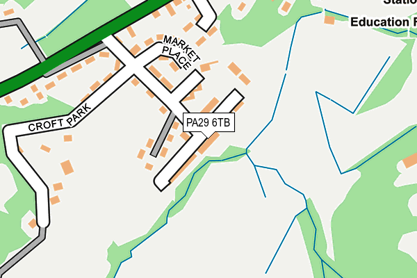 PA29 6TB map - OS OpenMap – Local (Ordnance Survey)