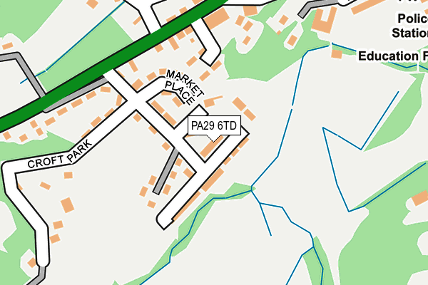 PA29 6TD map - OS OpenMap – Local (Ordnance Survey)