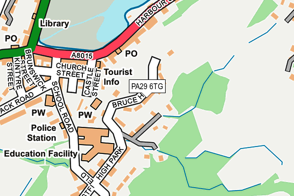 PA29 6TG map - OS OpenMap – Local (Ordnance Survey)
