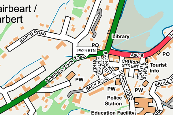 PA29 6TN map - OS OpenMap – Local (Ordnance Survey)