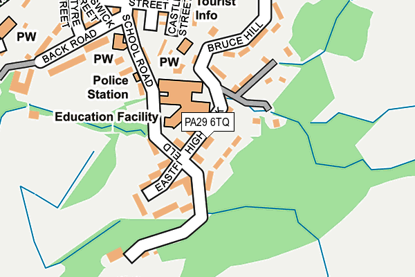 PA29 6TQ map - OS OpenMap – Local (Ordnance Survey)