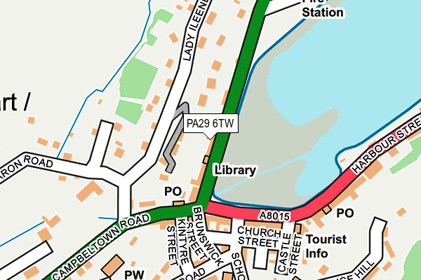 PA29 6TW map - OS OpenMap – Local (Ordnance Survey)