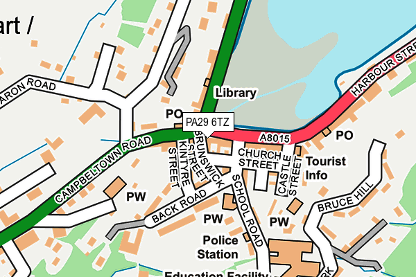 PA29 6TZ map - OS OpenMap – Local (Ordnance Survey)