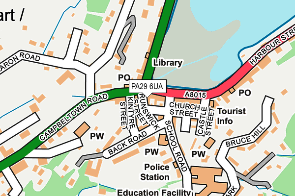 PA29 6UA map - OS OpenMap – Local (Ordnance Survey)