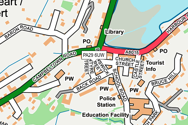 PA29 6UW map - OS OpenMap – Local (Ordnance Survey)