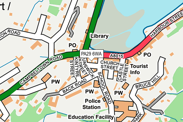 PA29 6WA map - OS OpenMap – Local (Ordnance Survey)