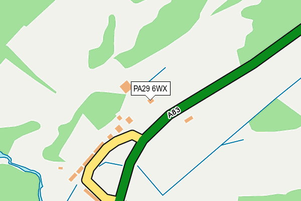 PA29 6WX map - OS OpenMap – Local (Ordnance Survey)
