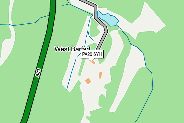 PA29 6YH map - OS OpenMap – Local (Ordnance Survey)