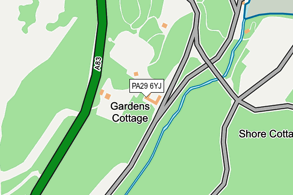 PA29 6YJ map - OS OpenMap – Local (Ordnance Survey)