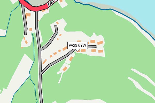 PA29 6YW map - OS OpenMap – Local (Ordnance Survey)