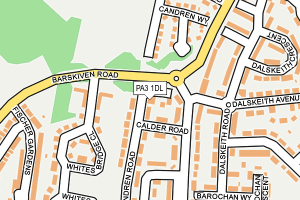 PA3 1DL map - OS OpenMap – Local (Ordnance Survey)