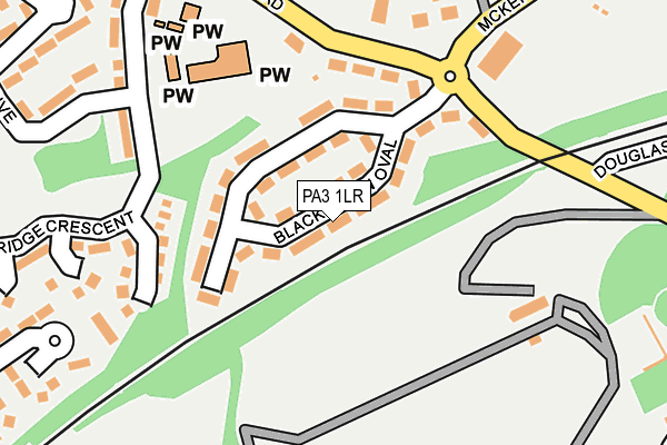 PA3 1LR map - OS OpenMap – Local (Ordnance Survey)