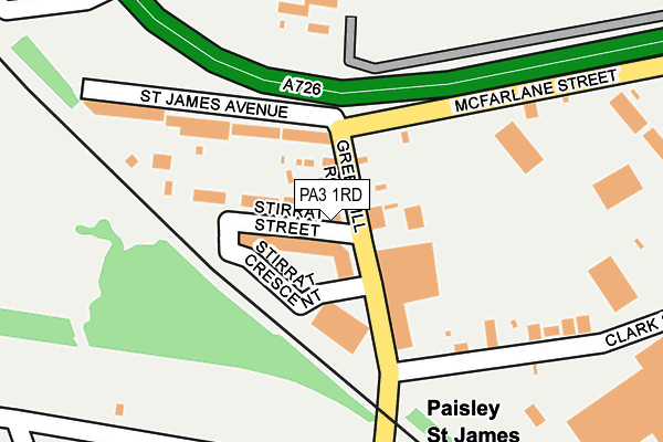 PA3 1RD map - OS OpenMap – Local (Ordnance Survey)