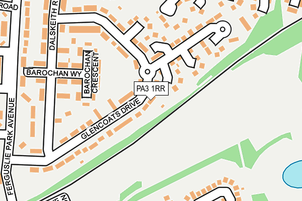 PA3 1RR map - OS OpenMap – Local (Ordnance Survey)