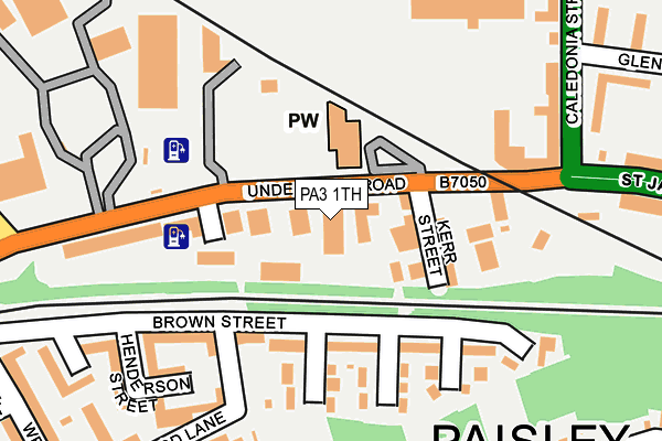 PA3 1TH map - OS OpenMap – Local (Ordnance Survey)