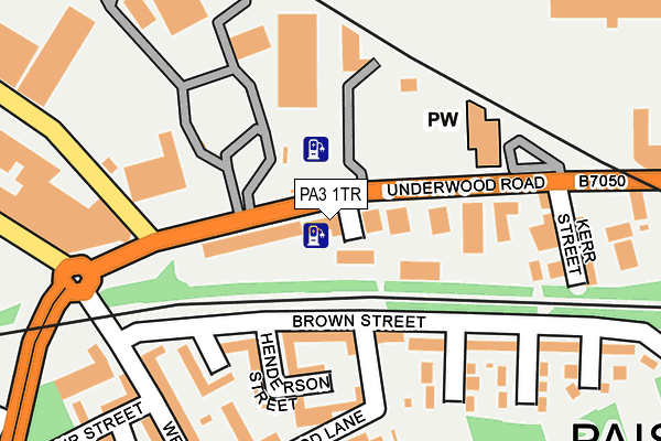 PA3 1TR map - OS OpenMap – Local (Ordnance Survey)