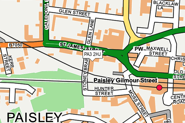 PA3 2HJ map - OS OpenMap – Local (Ordnance Survey)