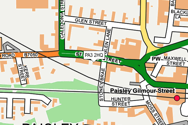 PA3 2HQ map - OS OpenMap – Local (Ordnance Survey)