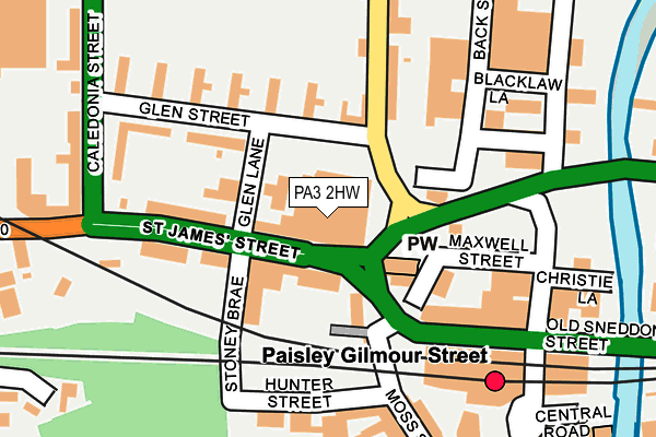 PA3 2HW map - OS OpenMap – Local (Ordnance Survey)