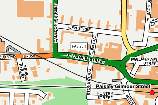 PA3 2JR map - OS OpenMap – Local (Ordnance Survey)