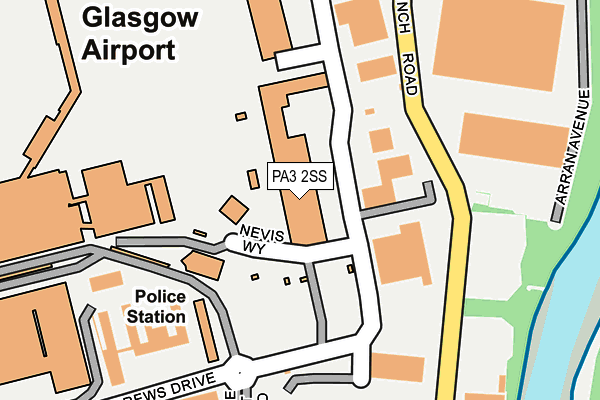 PA3 2SS map - OS OpenMap – Local (Ordnance Survey)